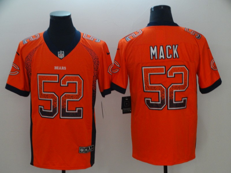 Men's Chicago Bears Khalil Mack #52 Orange Jersey